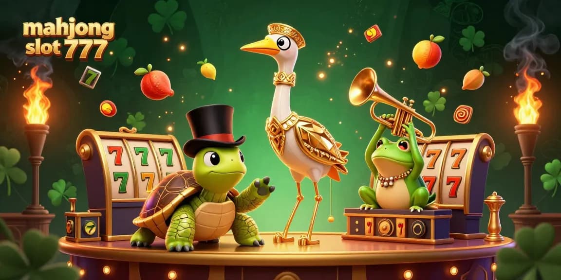 Experience thrilling gameplay with mahjong slot 777 featuring vibrant characters in a stunning casino scene.