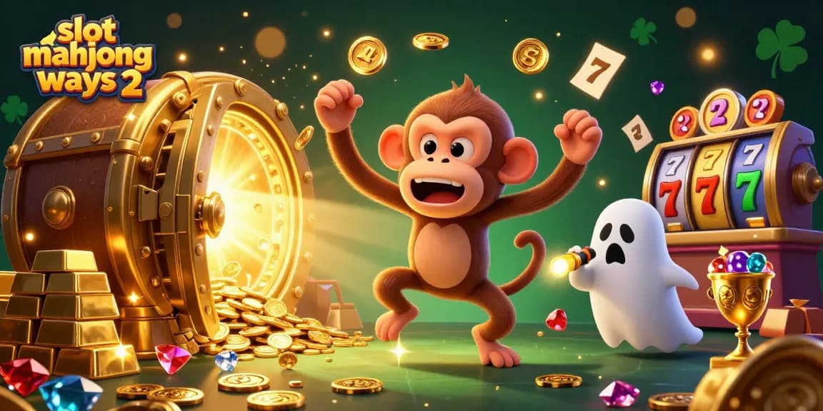 Engage with slot mahjong ways 2 amid golden treasures and mystical creatures in a vibrant casino.