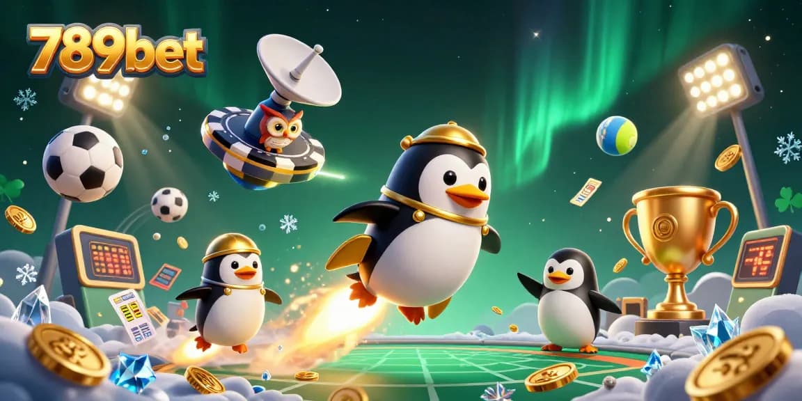 Experience the excitement of 789bet with dynamic sports and casino-themed 3D illustration.