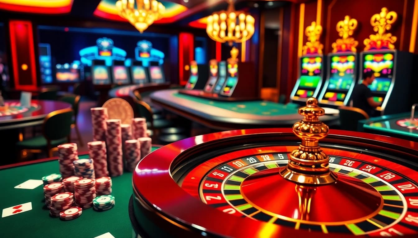 Découvrez une expérience de jeu exaltante au casino en ligne argent réel avec des roulettes vibrantes et des actions de poker.