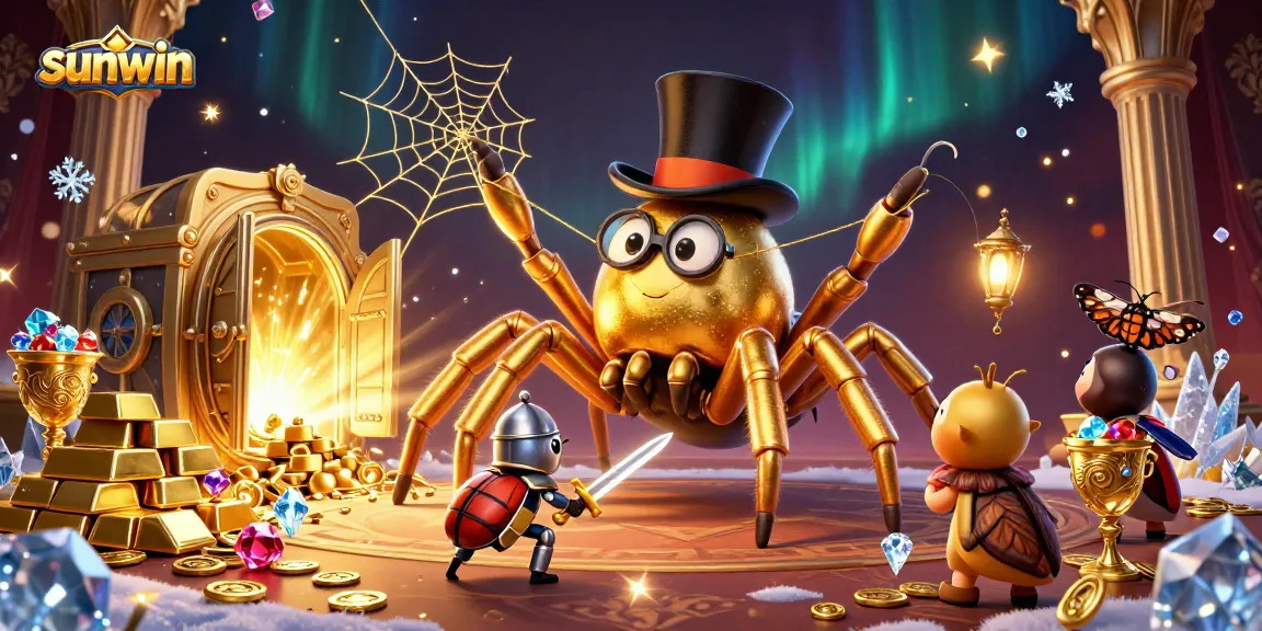 Engage with sunwin's dynamic gaming experience featuring a thrilling 3D scene of casino adventures.
