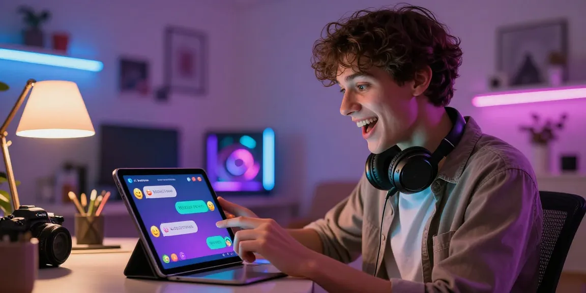Engaging with an nsfw chat bot in a vibrant virtual environment, showcasing digital interaction.
