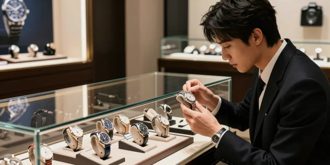 Exquisite 시계 레플리카 displayed elegantly in a luxury retail environment, showcasing fine details and craftsmanship.