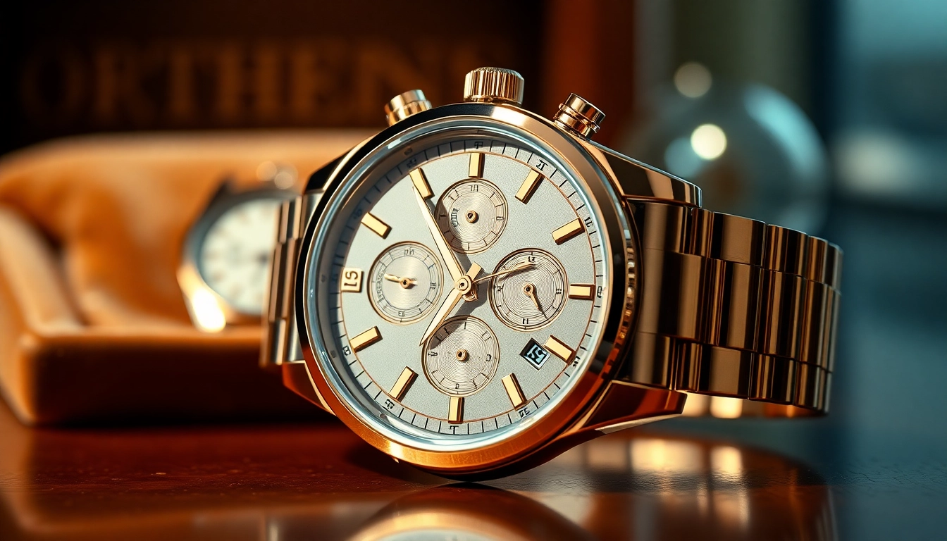 Admire a stunning replica watch highlighting intricate details and craftsmanship against a luxurious display.