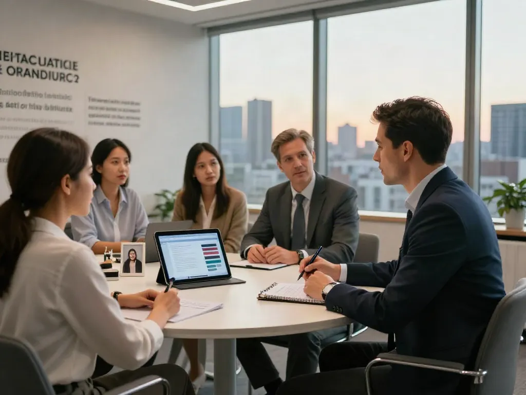 Executive coaching session highlighting PedroVazPaulo Executive Coaching, showcasing engagement, collaboration, and a professional atmosphere.