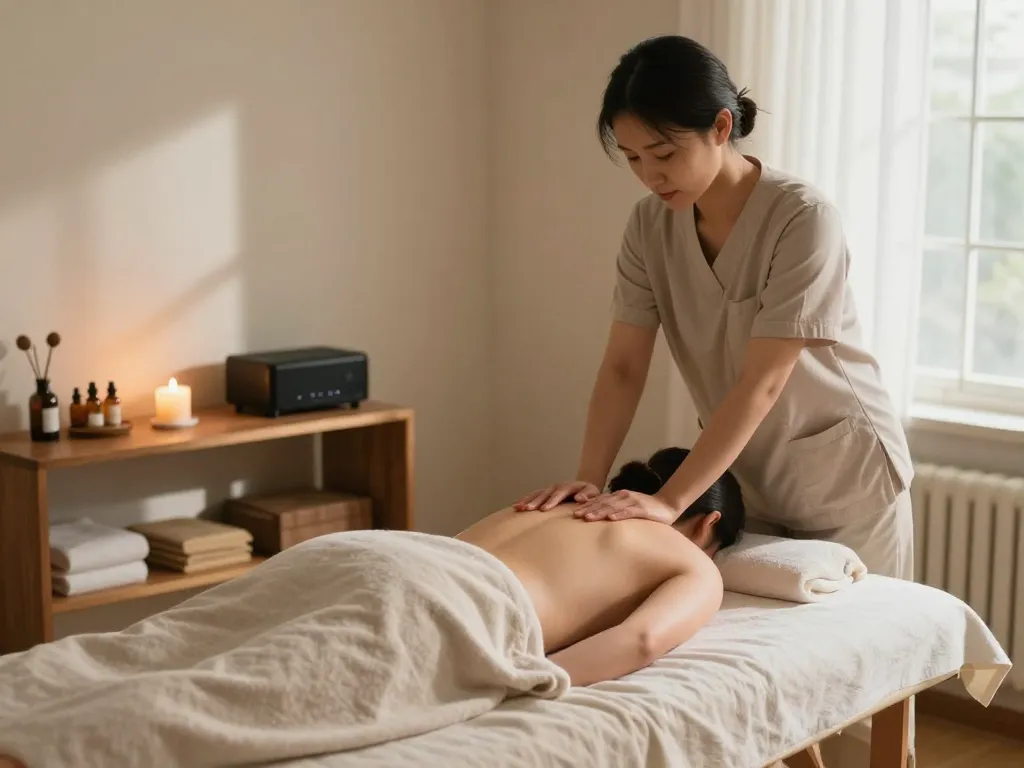 숙련된 치료사가 개인 맞춤형 케어를 제공하는 평온한 가정 환경에서의 편안한 출장마사지.