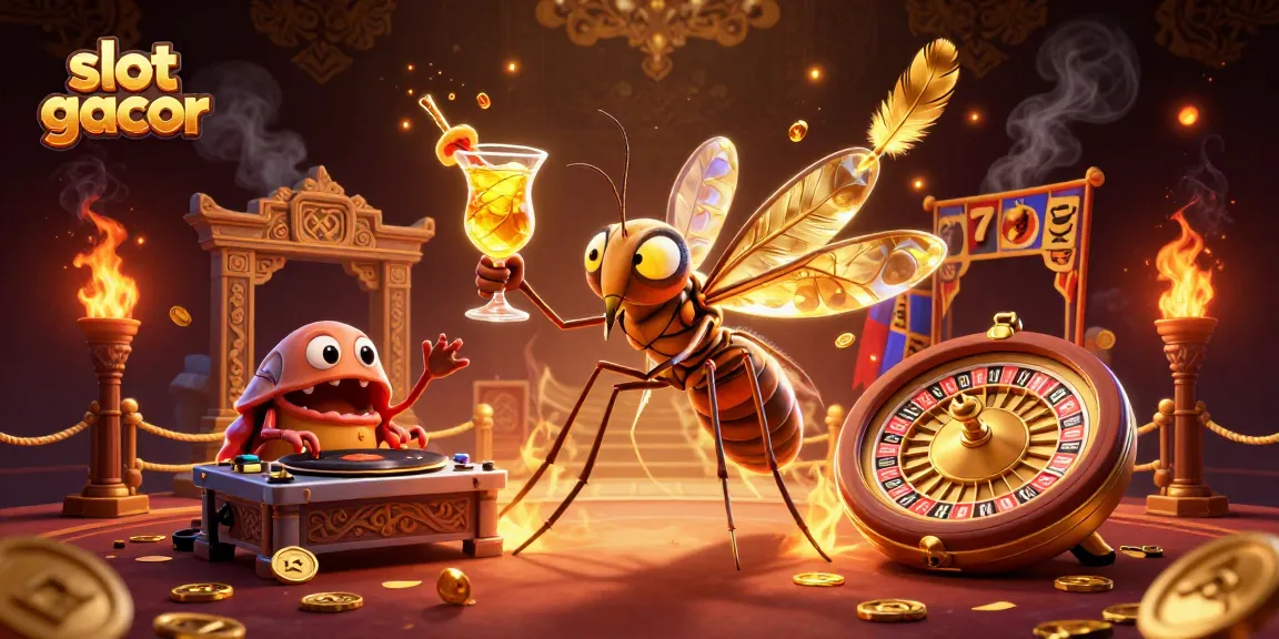 Spin winning reels in slot gacor's vibrant casino world with unique characters and elements.