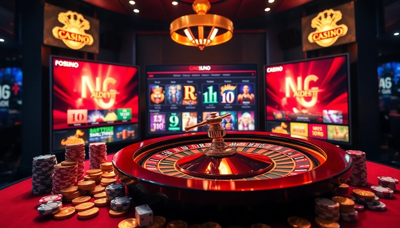 Découvrez l'excitation du casino en ligne argent réel avec une configuration de jeu en ligne dynamique, mettant en avant des machines à sous et de la roulette.
