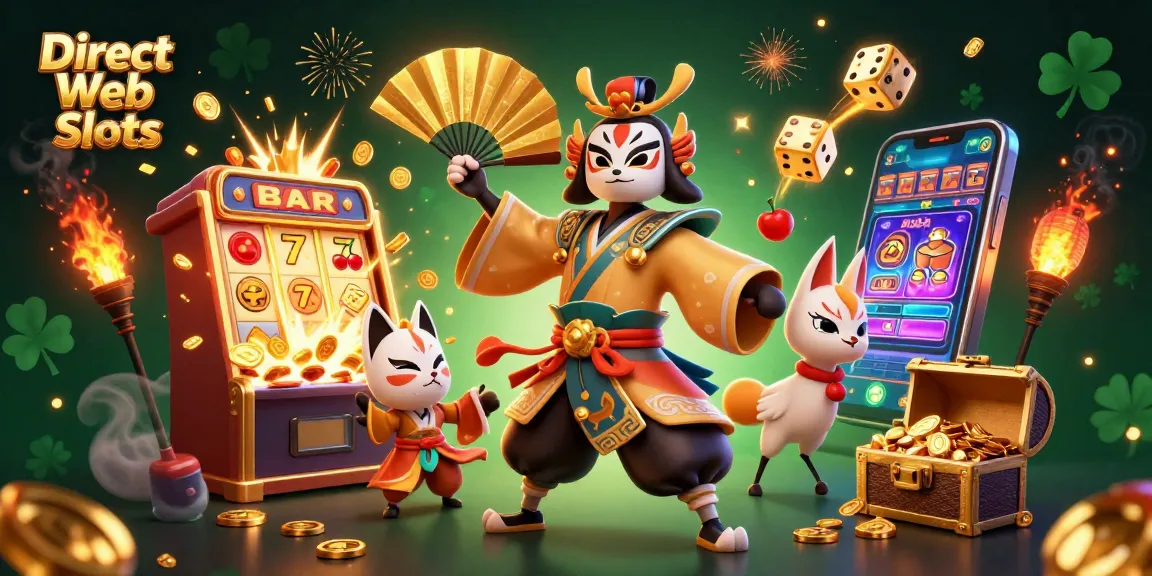 Experience thrilling gameplay with Direct Web Slots and vibrant symbols like lucky 7s and jackpots.