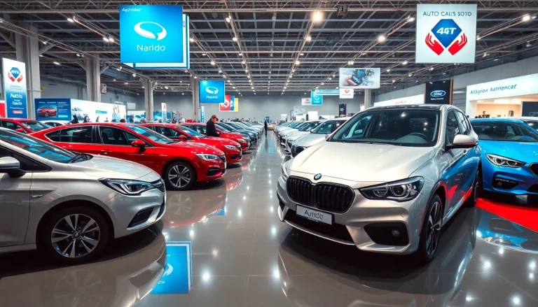 Visitors engaging at the Auto Cars Show featuring modern vehicles and dynamic displays.