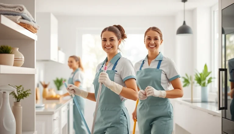 Enhance your space with our Cleaning Service, featuring a dedicated team in a welcoming home setting.