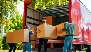 Best Toronto Movers expertly loading a truck with furniture in a vibrant Toronto neighborhood.