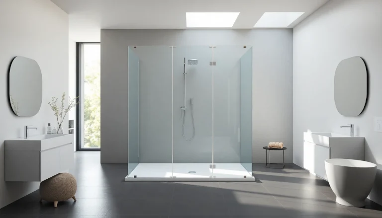 Admire the exquisite paroi de douche 150x200 avec verre clair moderne.