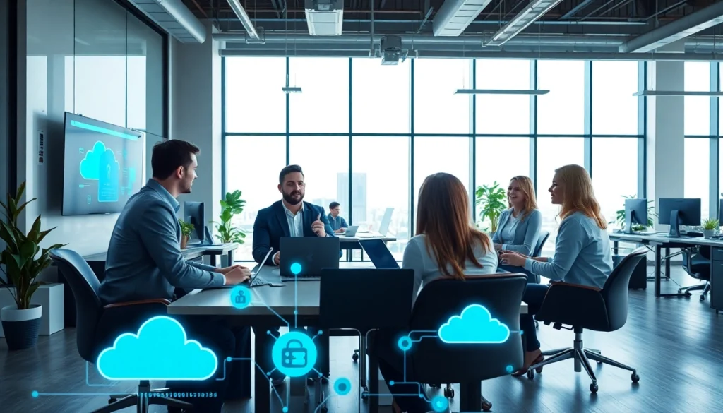 Tampa Business IT Partner collaborating in a modern office environment, showcasing technology solutions.