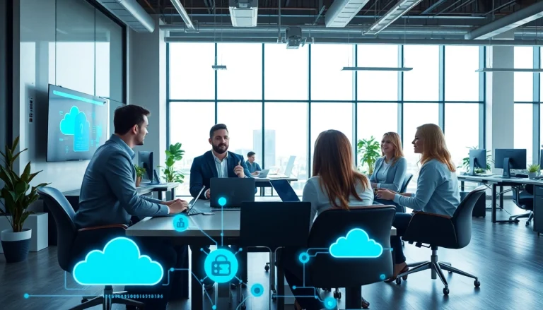 Tampa Business IT Partner collaborating in a modern office environment, showcasing technology solutions.