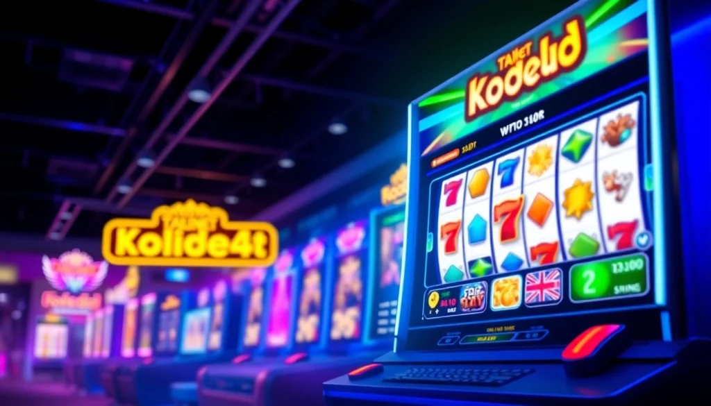 Experience the exhilarating Kode4d slot game on a vibrant online platform.