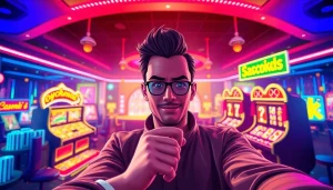 Jogador desfrutando de uma experiência no cassino online, apostando em jogos emocionantes.