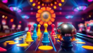 Main attraction dari situs plinko dengan bola yang memantul di papan berwarna-warni.