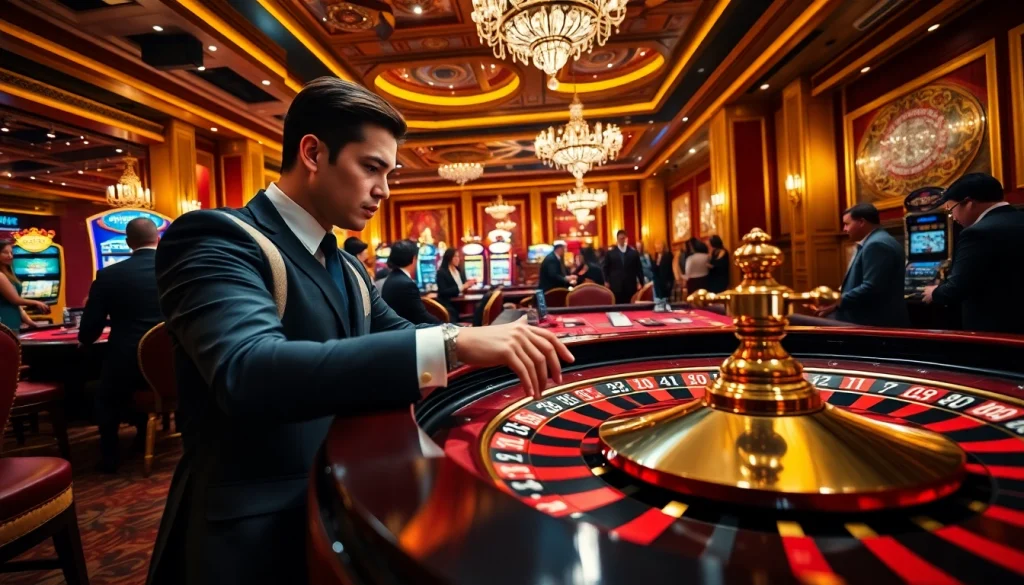 Experience the thrill of betting at SHBET's luxurious casino environment.