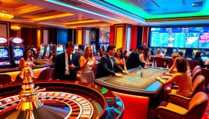 Experience the excitement at https://78win.school/ with players winning at poker tables and roulette wheels.