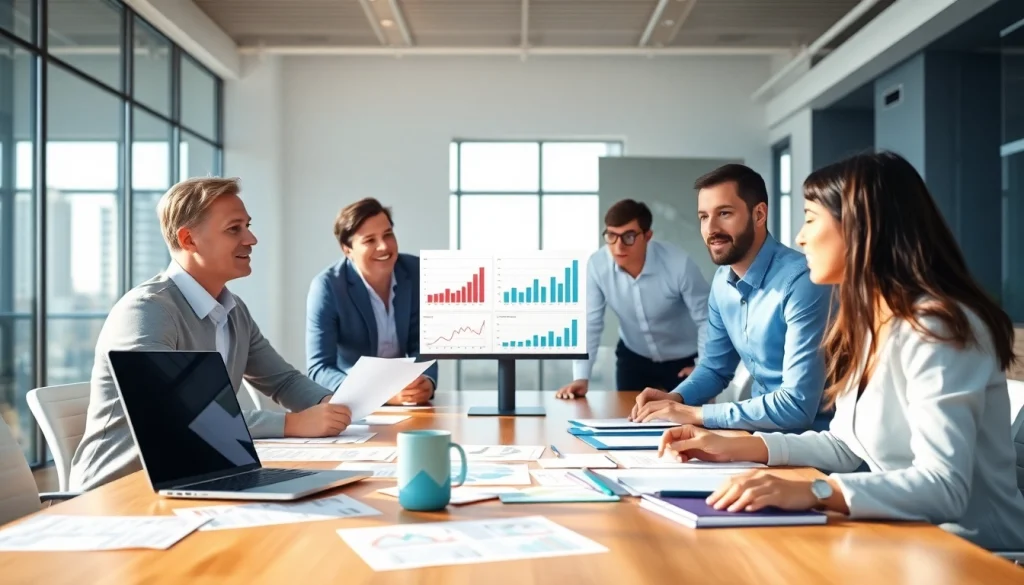 Collaboration on Bid-No-Bid Analysis in a professional office setting with data-driven discussions.