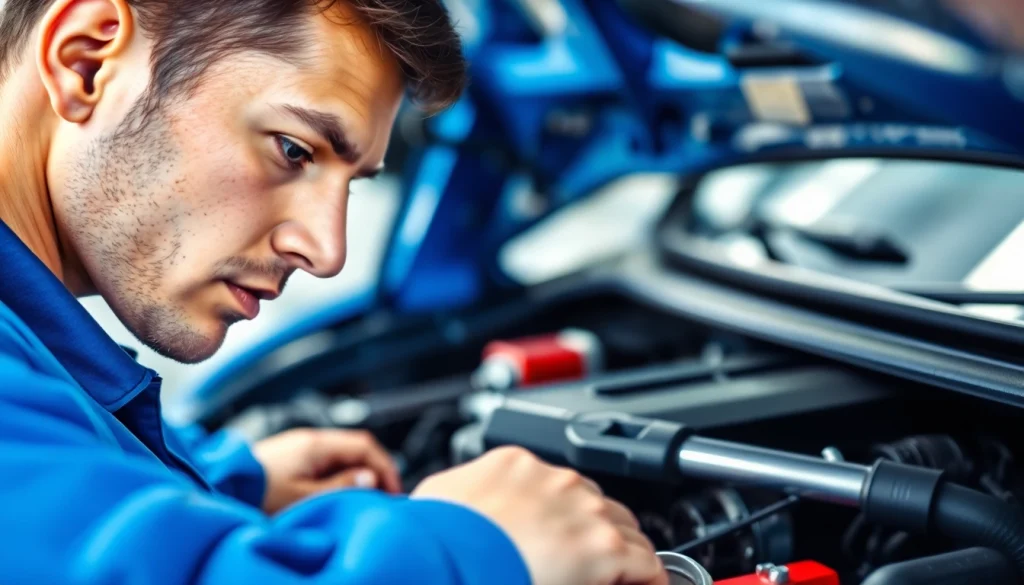 Evaluate extended auto warranty options with a mechanic inspecting a vehicle.