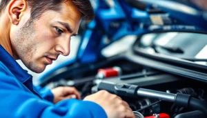 Evaluate extended auto warranty options with a mechanic inspecting a vehicle.