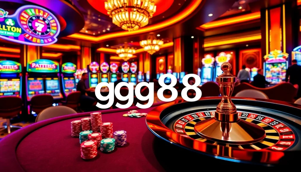 Experience the excitement of gg88 with vibrant casino games including poker, roulette, and slots.
