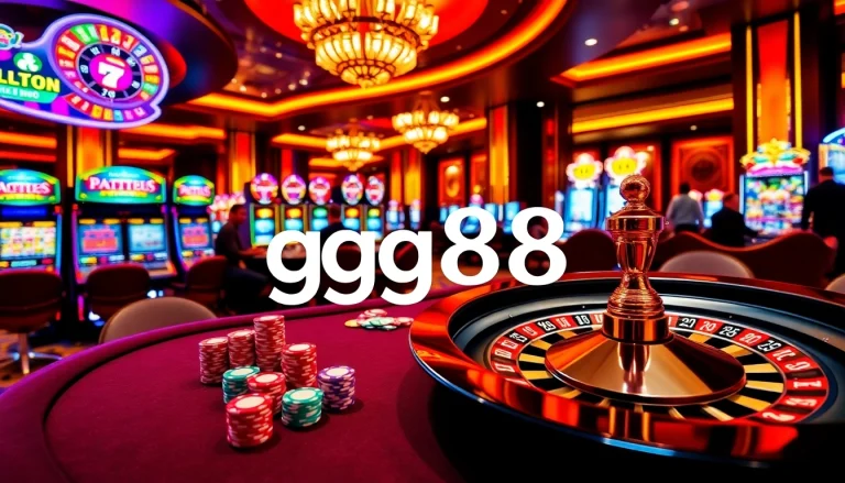 Experience the excitement of gg88 with vibrant casino games including poker, roulette, and slots.