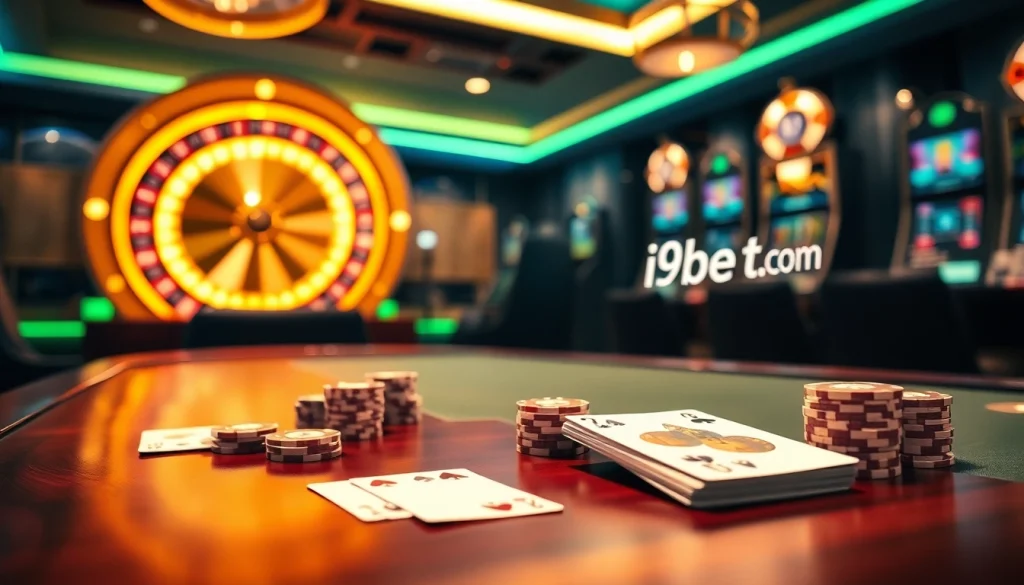 Experience thrilling gaming excitement at i9bet .com with vibrant casino visuals.