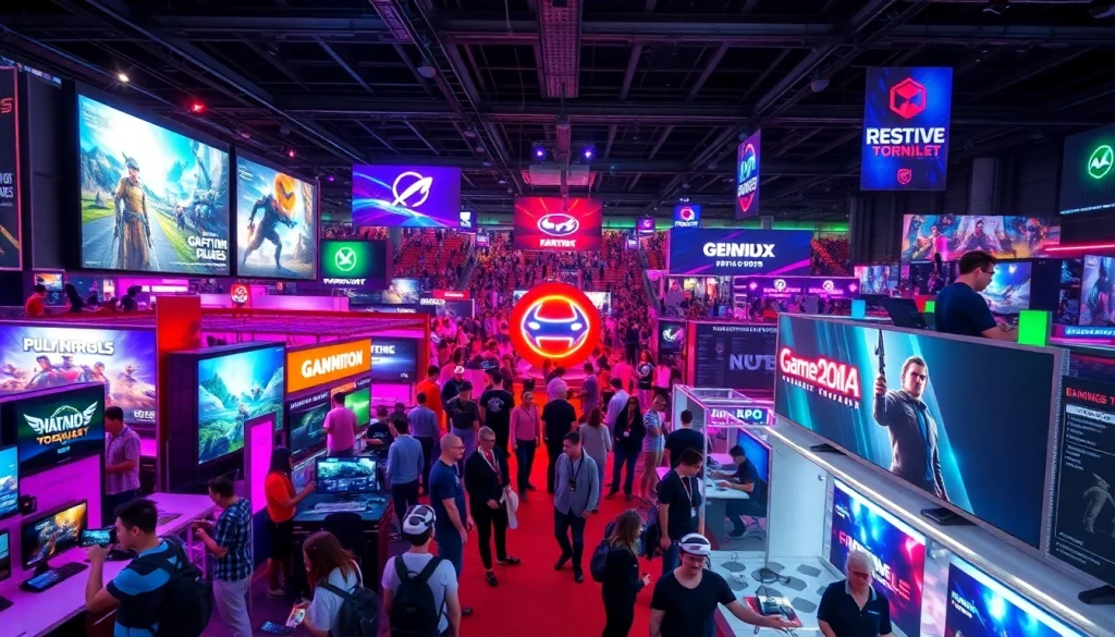 Discover thrilling visuals of the best upcoming games 2026 showcased at a gaming expo.