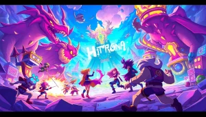 Engaging scene depicting characters from a hentai game in an exciting anime setting.