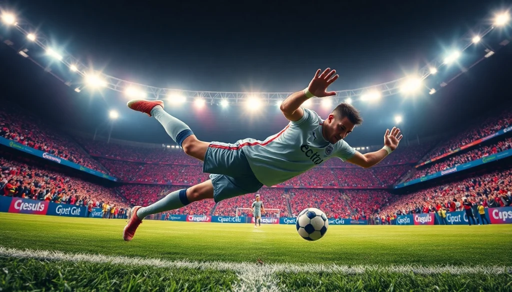 บานผลบอล วิเคราะห์การแข่งขันฟุตบอลแบบเชิงลึก พร้อมนักฟุตบอลที่กำลังหยุดลูกโทษ