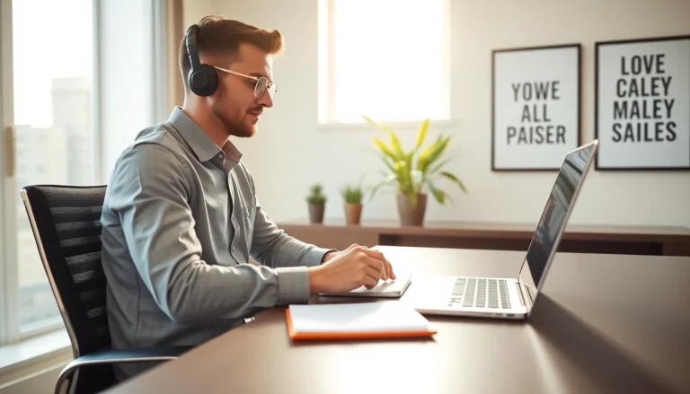 Remote sales closer jobs showcased in a dynamic home office environment.