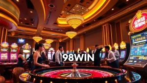 Experience the excitement of gambling at 98WIN's luxurious casino with diverse gaming options.
