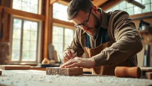 Carpentry apprenticeship: Professional carpenter shaping wood in a well-lit workshop.
