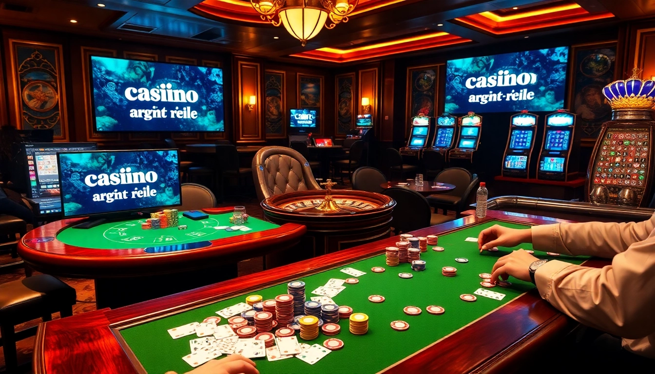 Scène captivante d'une table de jeu en ligne ; l'atmosphère vibrante du casino en ligne argent réel.