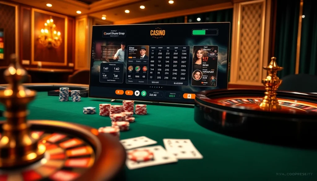 Vivez une expérience de jeu intense avec casino en ligne argent réel alors que les joueurs s'engagent avec des jetons de poker vibrants et une roue de roulette palpitante.