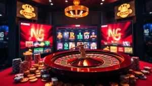 Découvrez l'excitation du casino en ligne argent réel avec une configuration de jeu en ligne dynamique, mettant en avant des machines à sous et de la roulette.