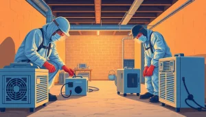 Crawl Space Restoration techniques in action with professional services ensuring structural safety.