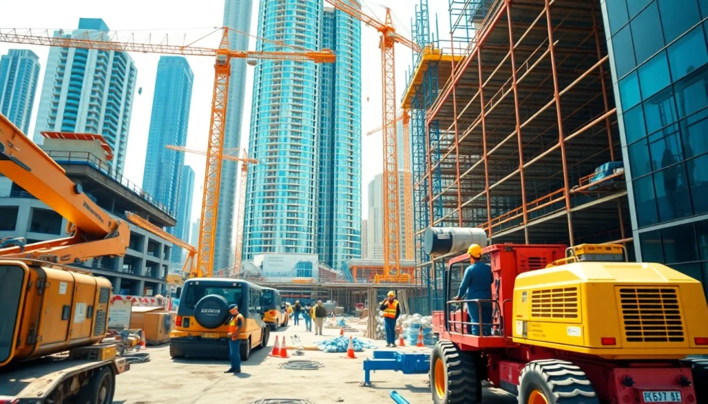 Engaging with Carolina construction news showcasing vibrant construction activities and urban progress.