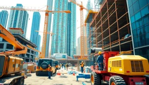 Engaging with Carolina construction news showcasing vibrant construction activities and urban progress.