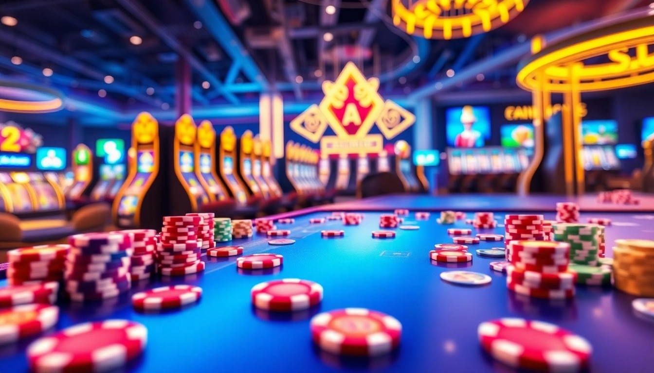Explore the vibrant atmosphere of a Non gamstop casino Uk with engaging visuals and dynamic gameplay elements.