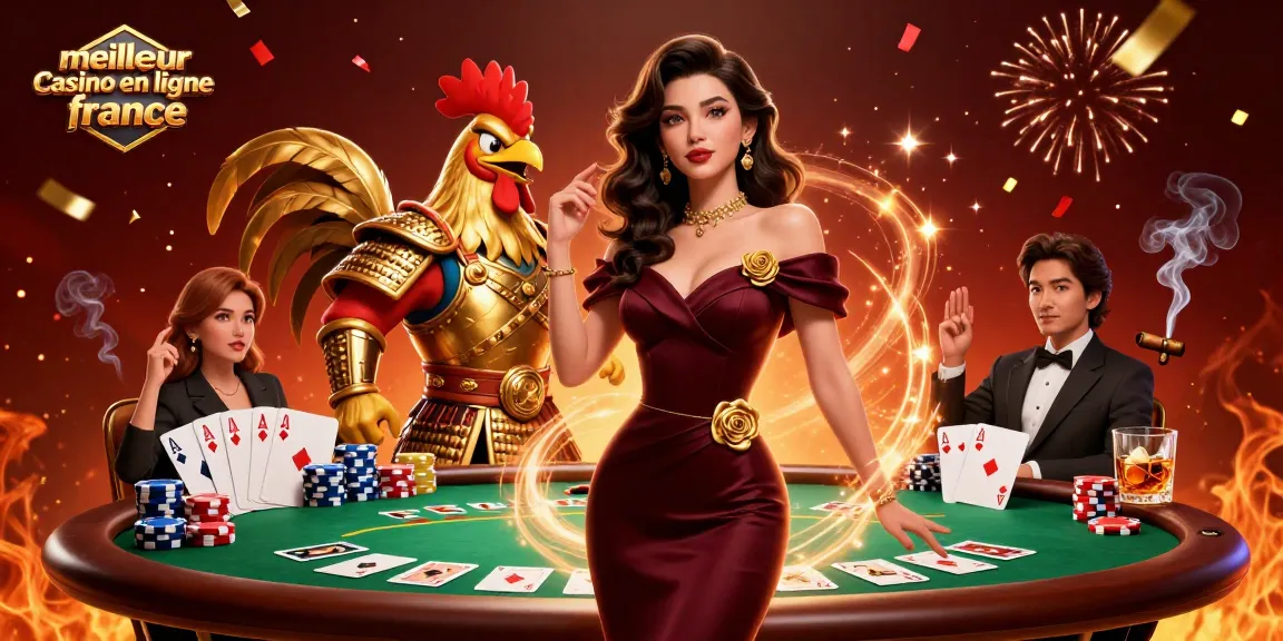 Vivez le frisson au meilleur casino en ligne France avec des personnages glamour et des éléments de casino vibrants.