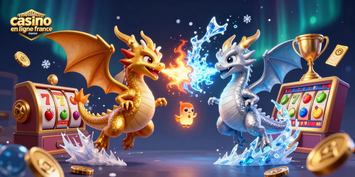 Découvrez des jeux palpitants au meilleur casino en ligne France avec des illustrations 3D engageantes de dragons et des éléments de casino dynamiques.