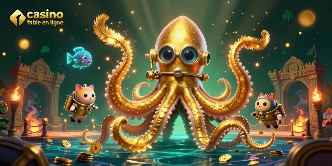 Découvrez les jeux excitants au casino fiable en ligne avec un kraken et un chat plongeur