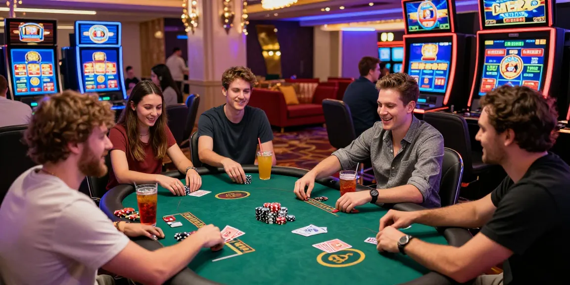 Engaged players at MBM娛樂城 enjoying lively online casino games with vibrant graphics and festive atmosphere.