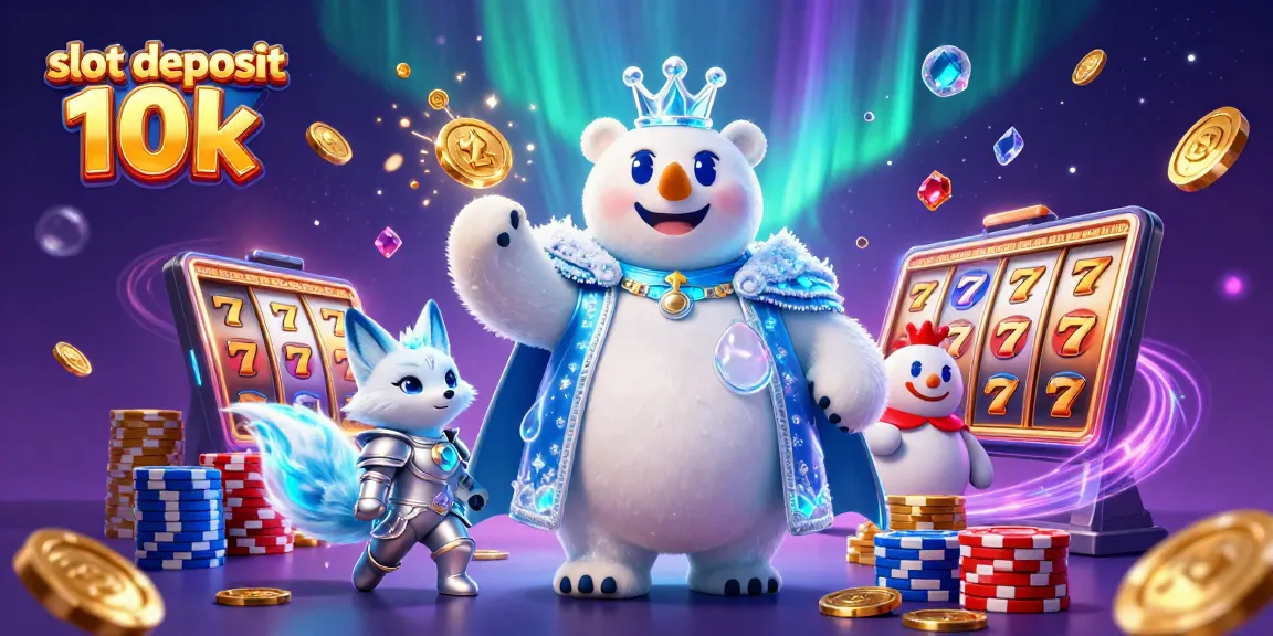 Experience thrilling gameplay at slot deposit 10k with vibrant cartoon characters and dynamic casino elements.