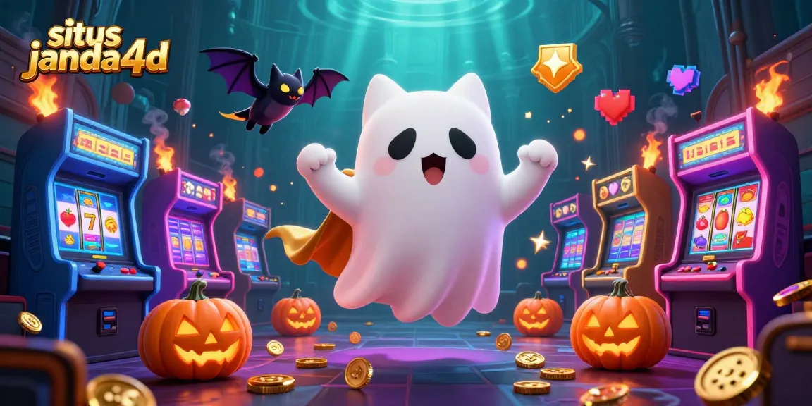 Melihat suasana bermain di situs janda4d dengan hantu kucing dan bat vampir.