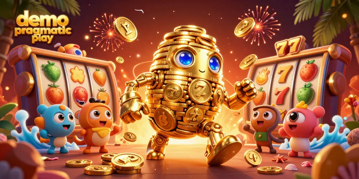 Spin the reels in demo pragmatic play with a thrilling casino atmosphere filled with gold coins and gameplay excitement.